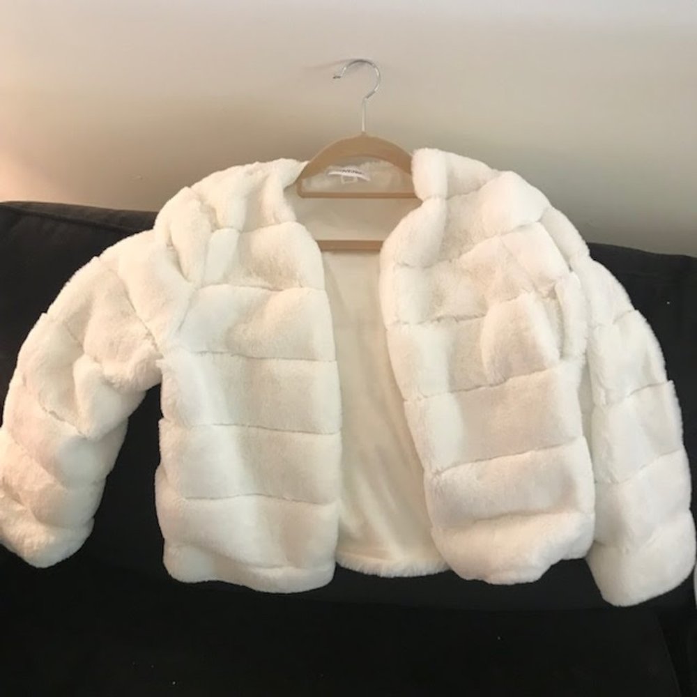 Calvin Kline Faux Fur Coat